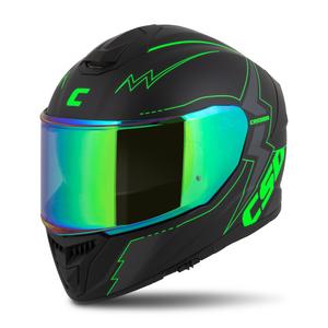 Integrálna prilba na motocykel Cassida Integral GT 2.1 Flash čierno-fluorescenčno zeleno-šedá