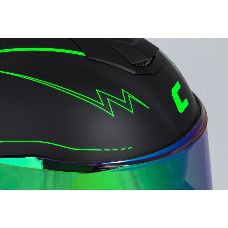 Integrálna prilba na motocykel Cassida Integral GT 2.1 Flash čierno-fluorescenčno zeleno-šedá