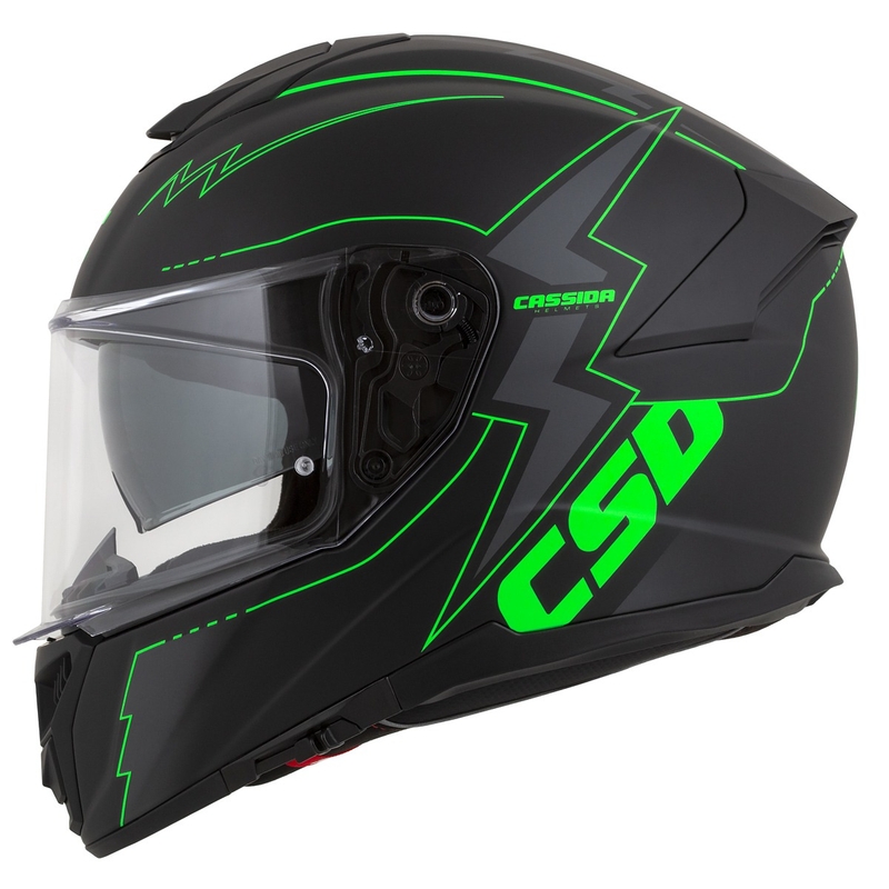 Integrálna prilba na motocykel Cassida Integral GT 2.1 Flash čierno-fluorescenčno zeleno-šedá