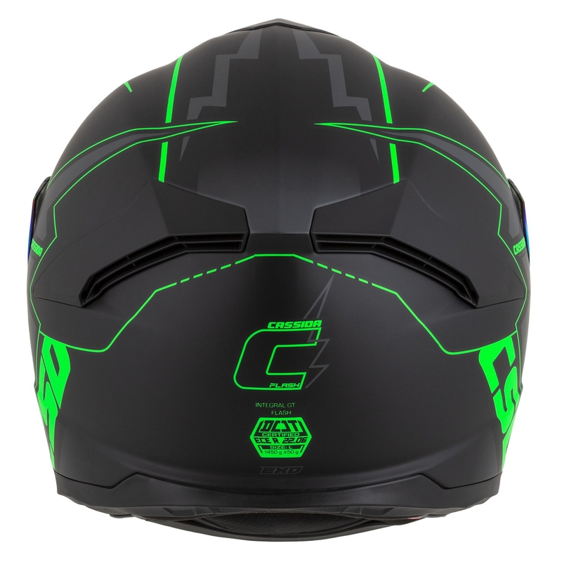 Integrálna prilba na motocykel Cassida Integral GT 2.1 Flash čierno-fluorescenčno zeleno-šedá