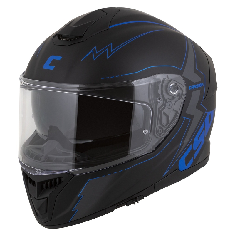 Integrálna prilba na motocykel Cassida Integral GT 2.1 Flash čierno-modro-sivá