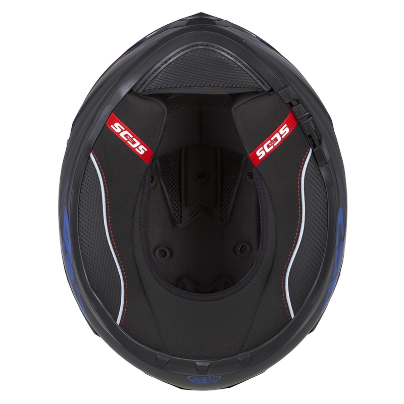 Integrálna prilba na motocykel Cassida Integral GT 2.1 Flash čierno-modro-sivá