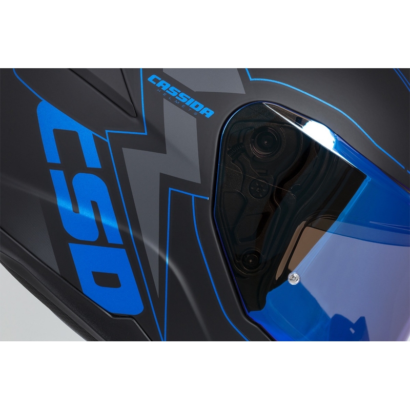 Integrálna prilba na motocykel Cassida Integral GT 2.1 Flash čierno-modro-sivá