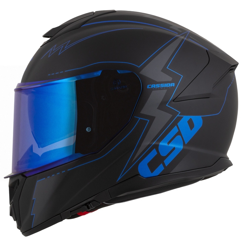 Integrálna prilba na motocykel Cassida Integral GT 2.1 Flash čierno-modro-sivá