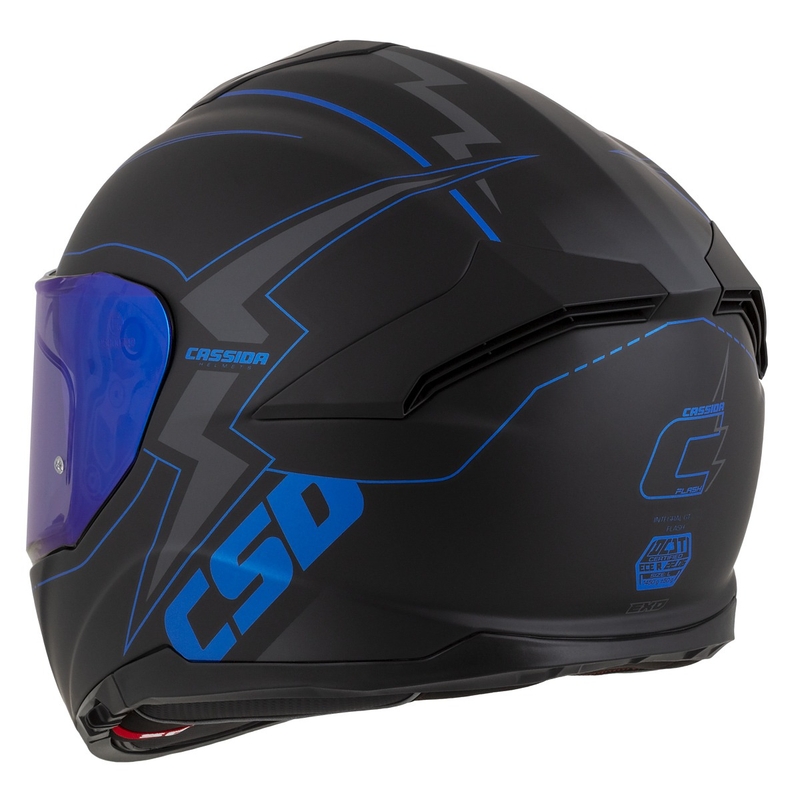 Integrálna prilba na motocykel Cassida Integral GT 2.1 Flash čierno-modro-sivá