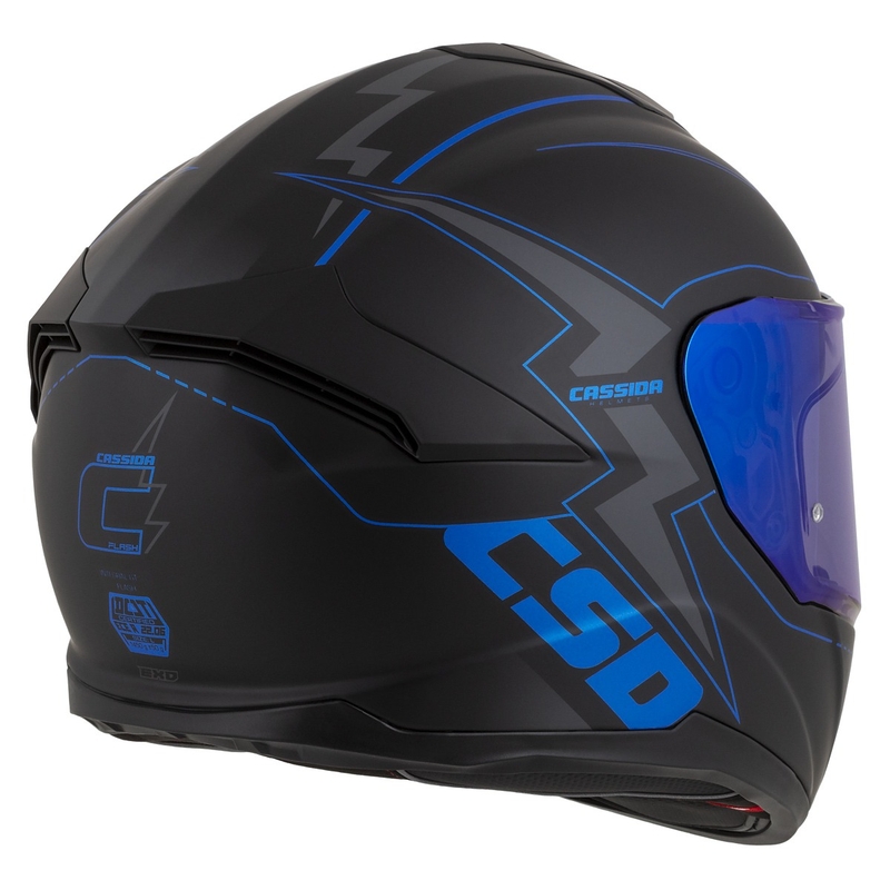 Integrálna prilba na motocykel Cassida Integral GT 2.1 Flash čierno-modro-sivá