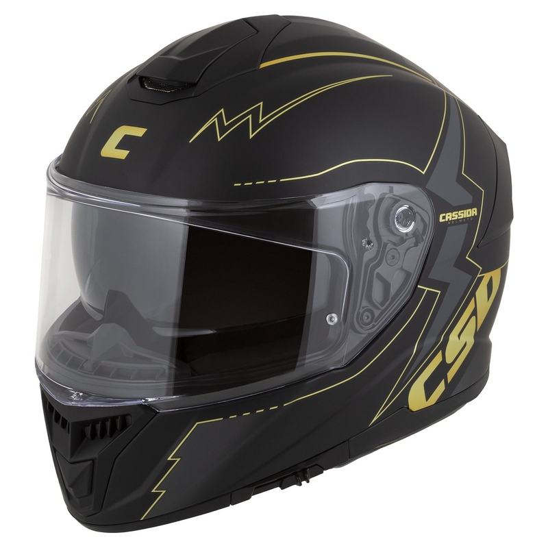 Integrálna prilba na motocykel Cassida Integral GT 2.1 Flash čierno-zlato-šedá