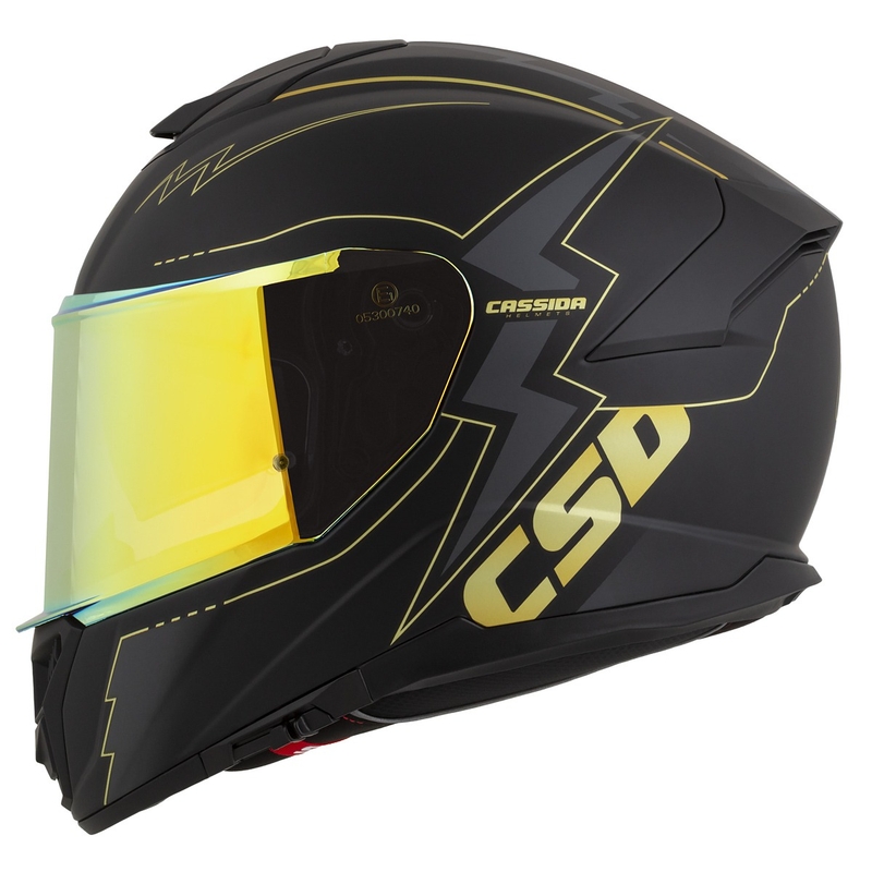 Integrálna prilba na motocykel Cassida Integral GT 2.1 Flash čierno-zlato-šedá