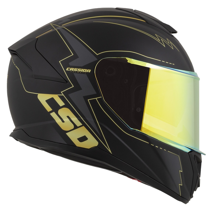 Integrálna prilba na motocykel Cassida Integral GT 2.1 Flash čierno-zlato-šedá