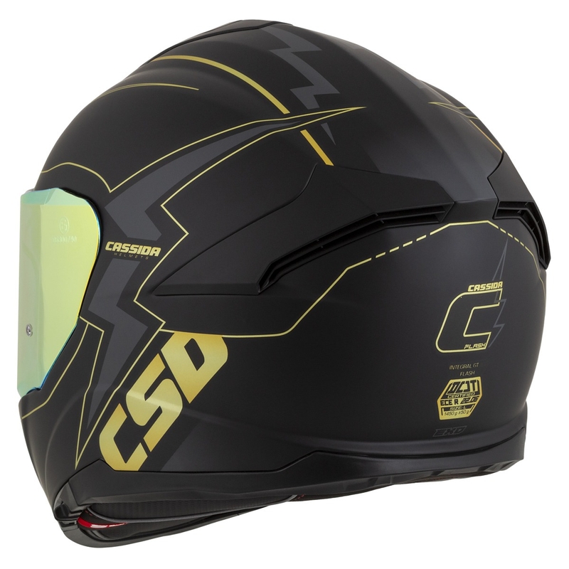Integrálna prilba na motocykel Cassida Integral GT 2.1 Flash čierno-zlato-šedá