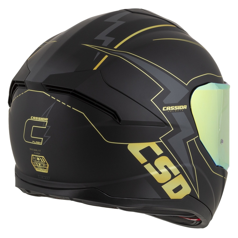 Integrálna prilba na motocykel Cassida Integral GT 2.1 Flash čierno-zlato-šedá