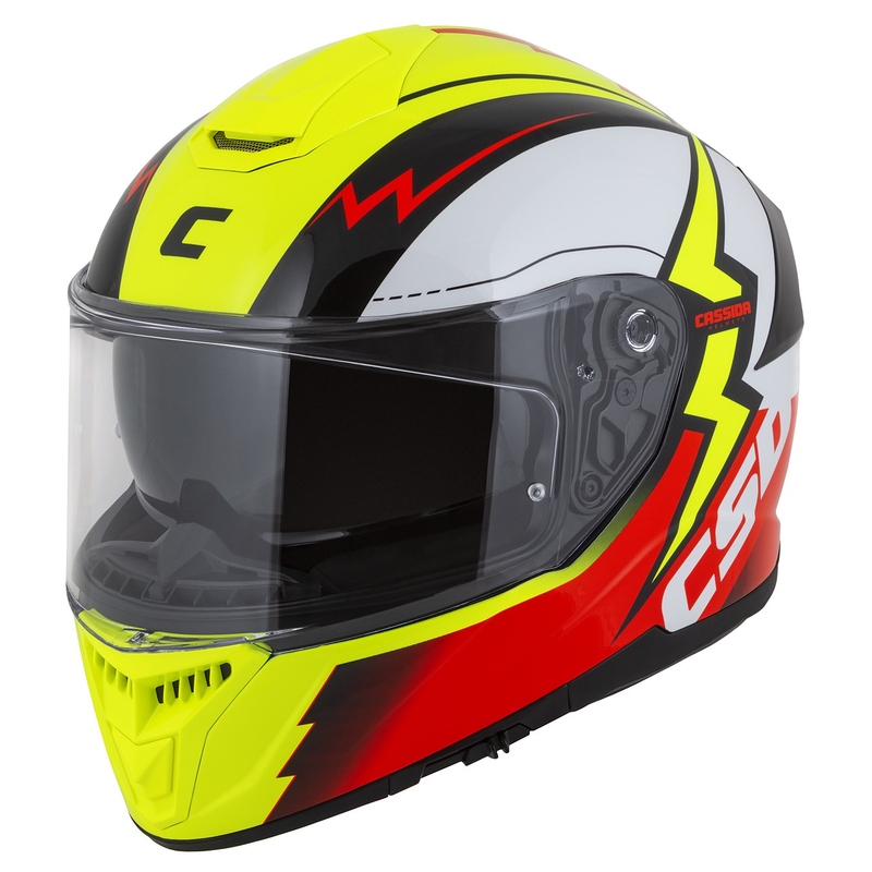 Integrálna prilba na motocykel Cassida Integral GT 2.1 Flash fluorescenčno žlto-červeno-čierno-biela
