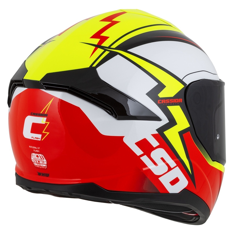 Integrálna prilba na motocykel Cassida Integral GT 2.1 Flash fluorescenčno žlto-červeno-čierno-biela