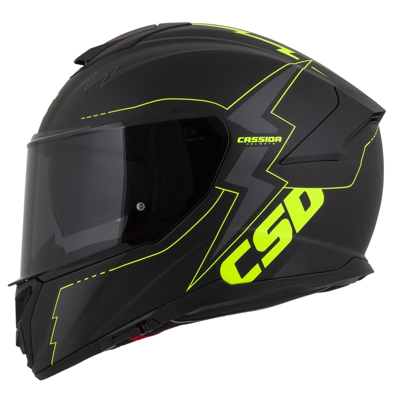 Integrálna prilba na motocykel Cassida Integral GT 2.1 Flash čierno-fluorescenčno žlto-sivá
