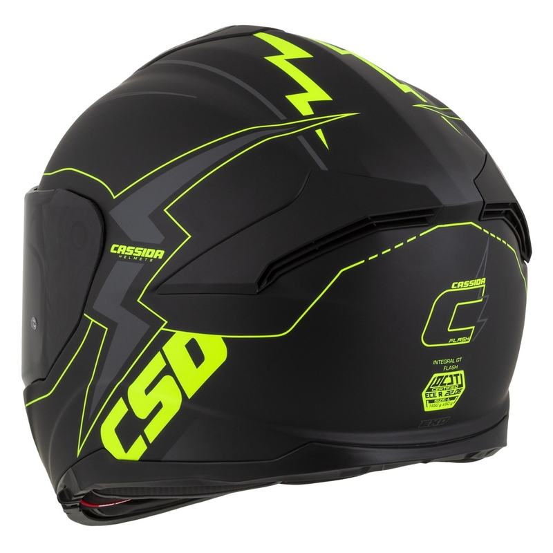 Integrálna prilba na motocykel Cassida Integral GT 2.1 Flash čierno-fluorescenčno žlto-sivá