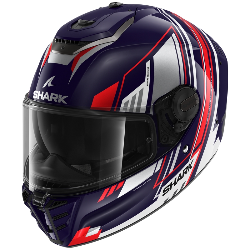 Integrálna prilba na motocykel SHARK SPARTAN RS Byhron modro-červeno-šedá výpredaj
