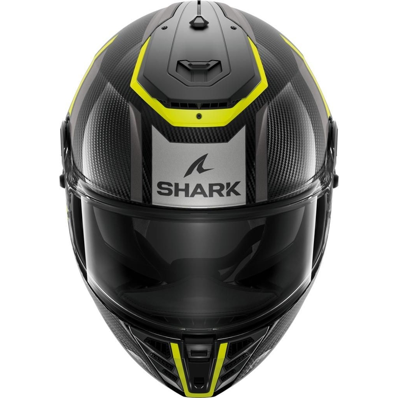 Integrálna prilba na motocykel SHARK SPARTAN RS Carbon Shawn čierno-šedo-fluorescenčno žltá