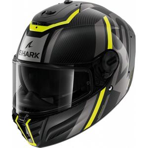 Integrálna prilba na motocykel SHARK SPARTAN RS Carbon Shawn čierno-šedo-fluorescenčno žltá