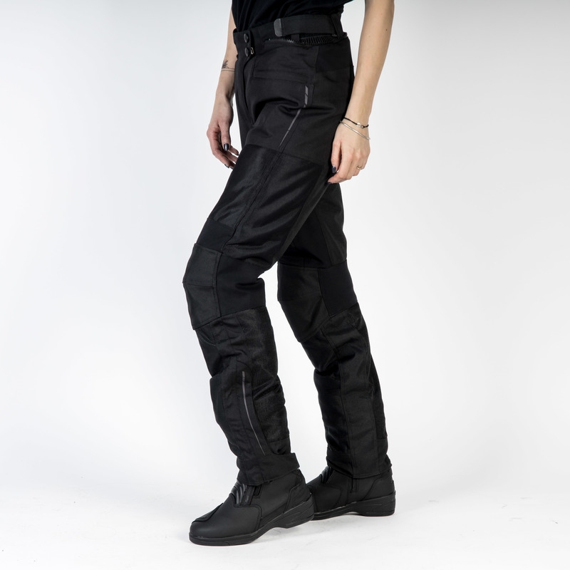 Dámske nohavice motocykel Ozone Flow čierne výpredaj