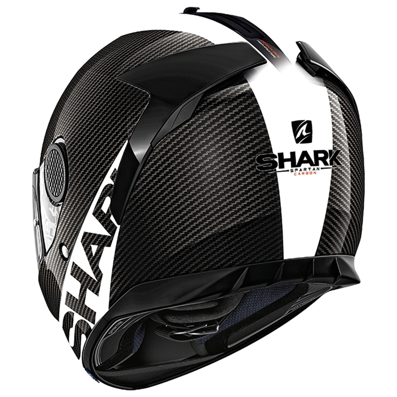 Integrálna prilba na motocykel SHARK Spartan Carbon Skin 1.2 čierno-biela