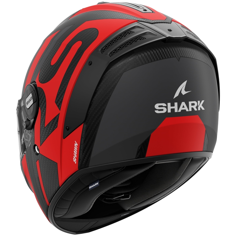 Integrálna prilba na motocykel SHARK SPARTAN RS Carbon Shawn Mat čierno-červená