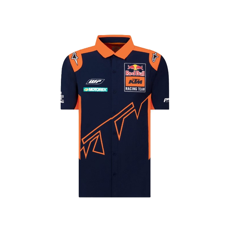 Košeľa KTM Red Bull Racing Official Teamline modro-oranžová výpredaj