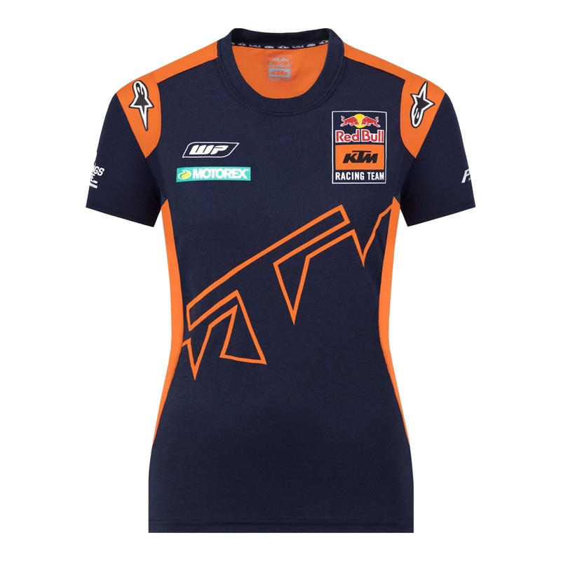 Dámske tričko KTM Red Bull Racing Official Teamline modro-oranžové výpredaj