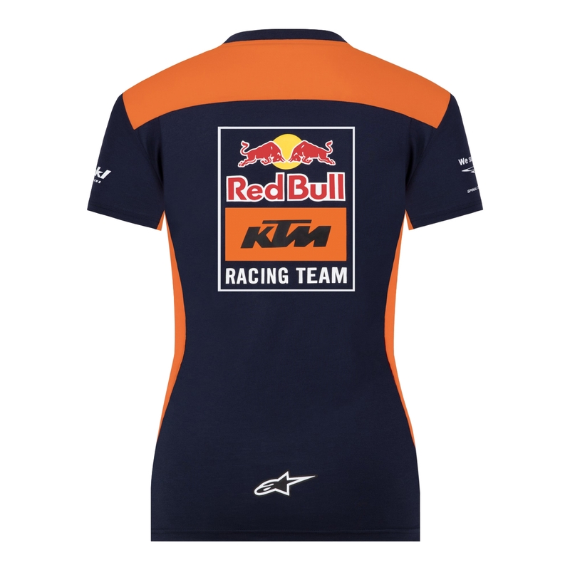Dámske tričko KTM Red Bull Racing Official Teamline modro-oranžové výpredaj