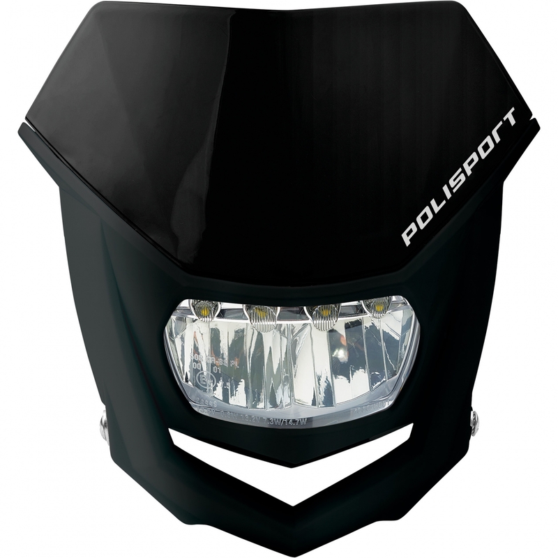 Maska so svetlom POLISPORT HALO LED Čierna/čierna