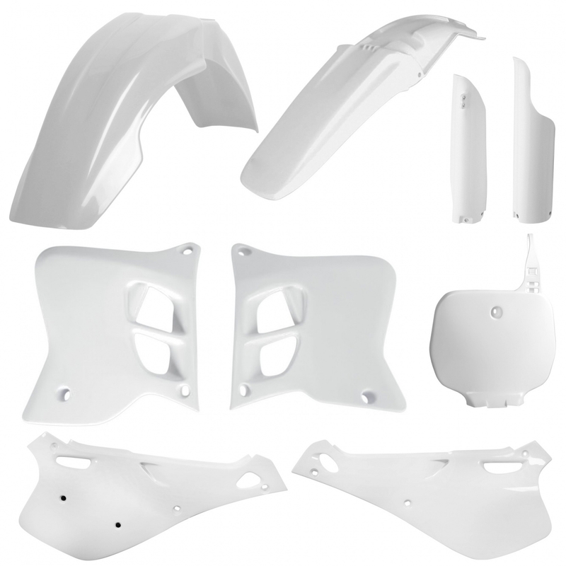 Sada plastov POLISPORT OEM white pre YAMAHA YZ 125 1993-1995, YAMAHA YZ 250 1993-1995