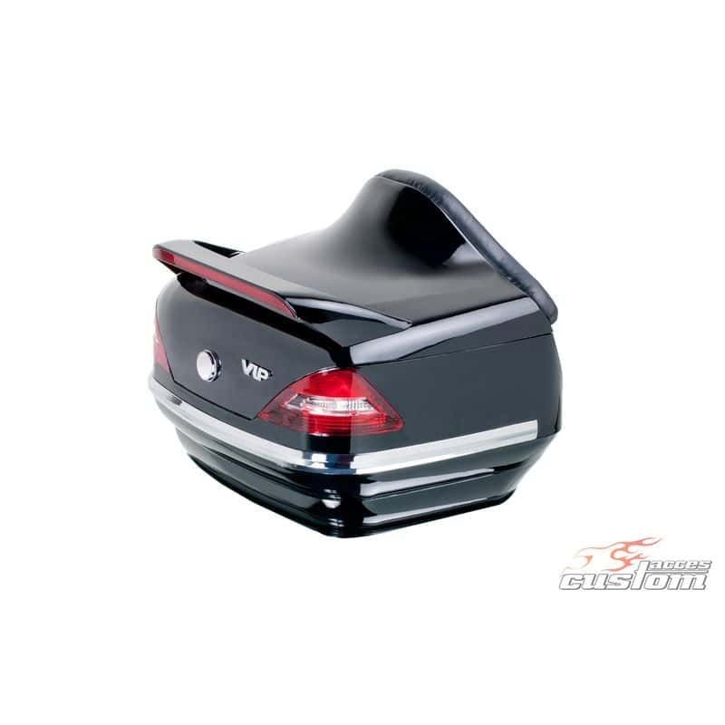 Vrchný kufor na motorku CUSTOMACCES MERCEDES čierna - II. akosť