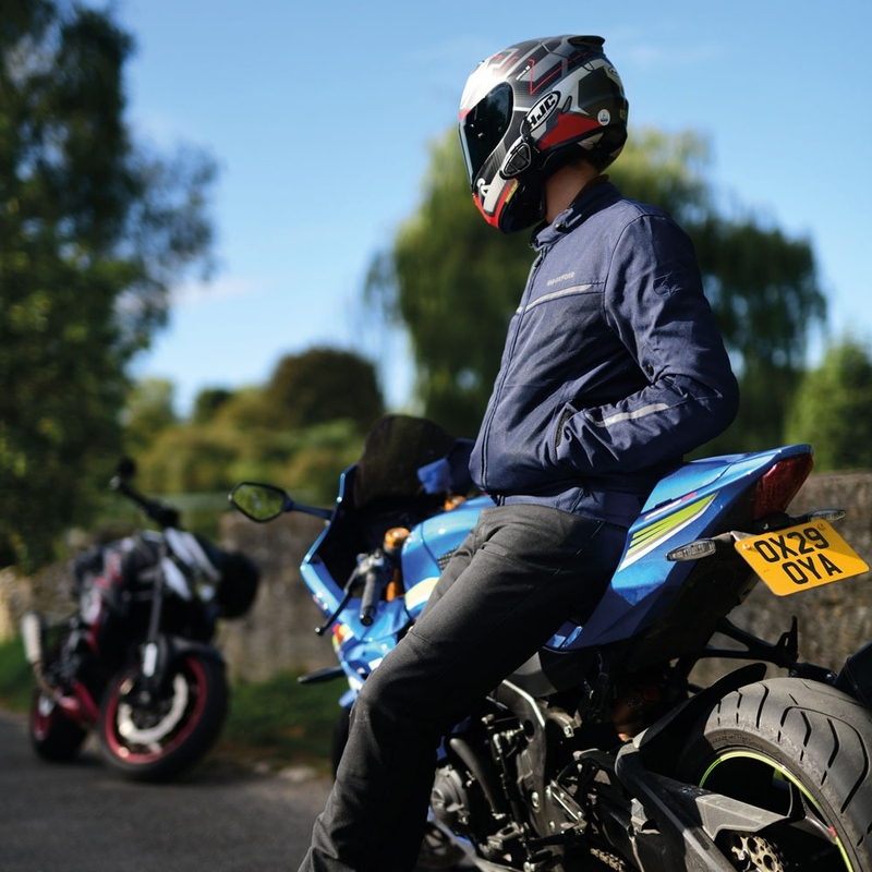 Bunda na motocykel Oxford Arizona 1.0 Air svetlo šedá