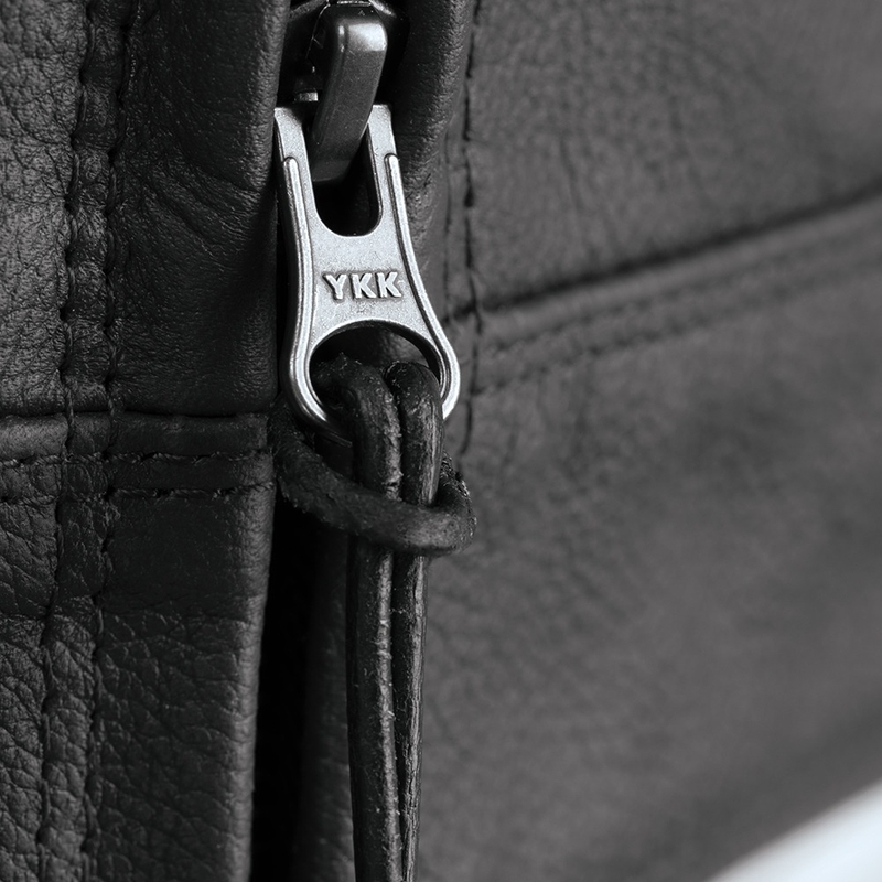 Kožená bunda na motocykel Oxford Walton čierna