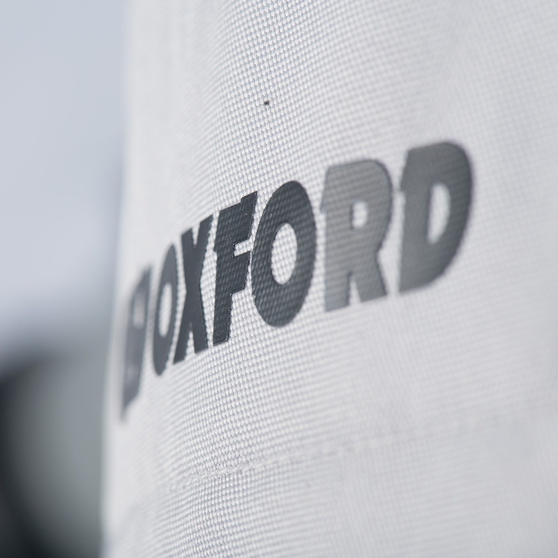 Bunda na motocykel Oxford Dakar D2D Air strieborno-modro-fluorescenčno žltá