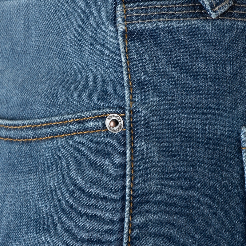 Jeansy na motocykel Oxford Original Approved Jeans AA Slim fit svetlomodré