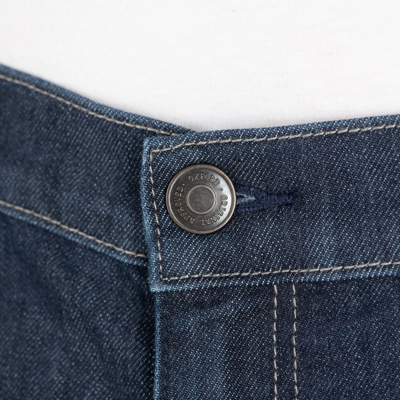 Jeansy na motocykel Oxford Original Approved Jeans AA tmavomodré