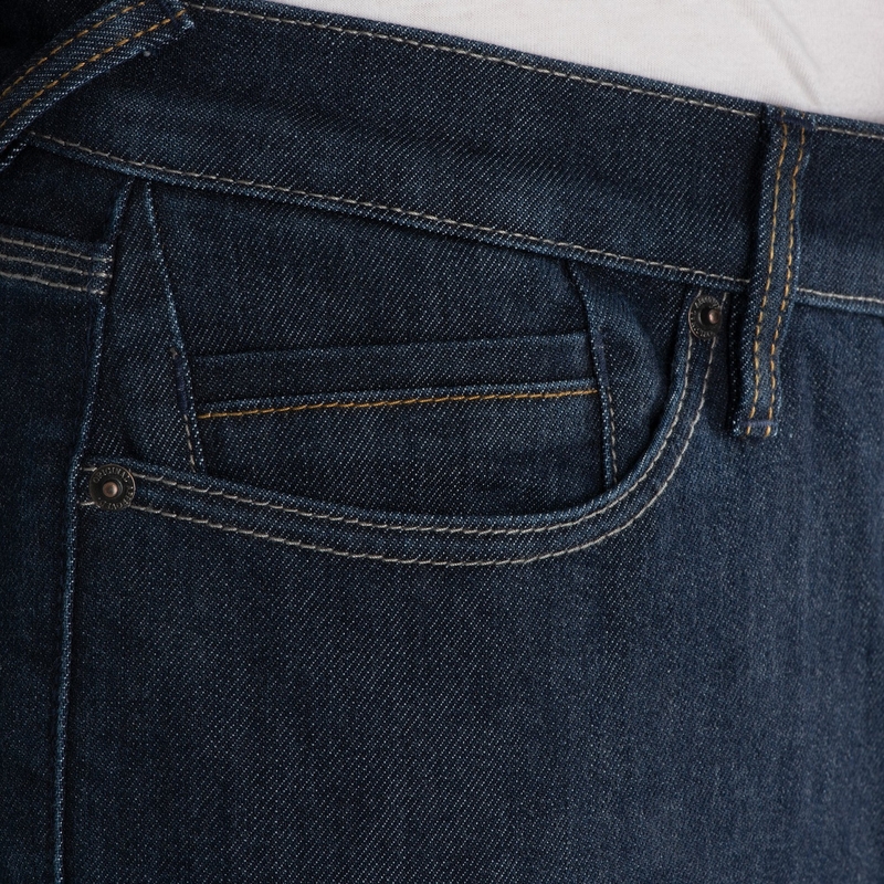 Jeansy na motocykel Oxford Original Approved Jeans AA tmavomodré