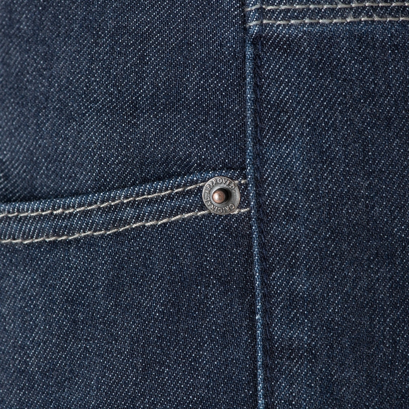 Jeansy na motocykel Oxford Original Approved Jeans AA tmavomodré