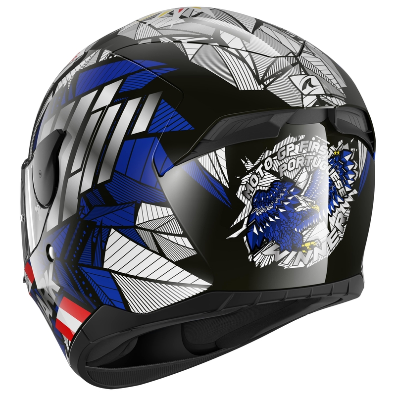 Integrálna prilba na motocykel SHARK D-SKWAL 2 Replica Oliveira Falco čierno-modro-žltá