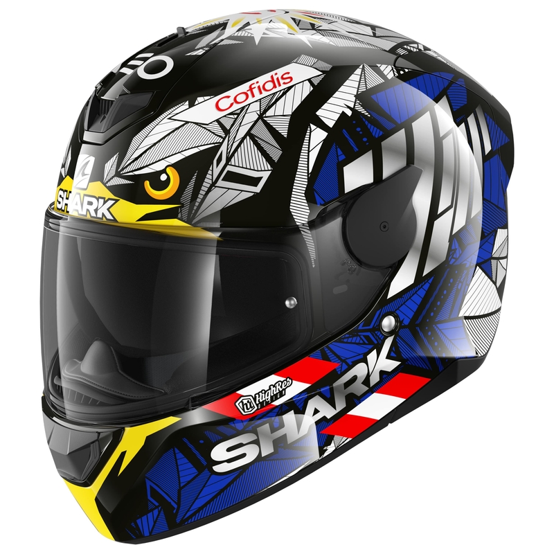 Integrálna prilba na motocykel SHARK D-SKWAL 2 Replica Oliveira Falco čierno-modro-žltá