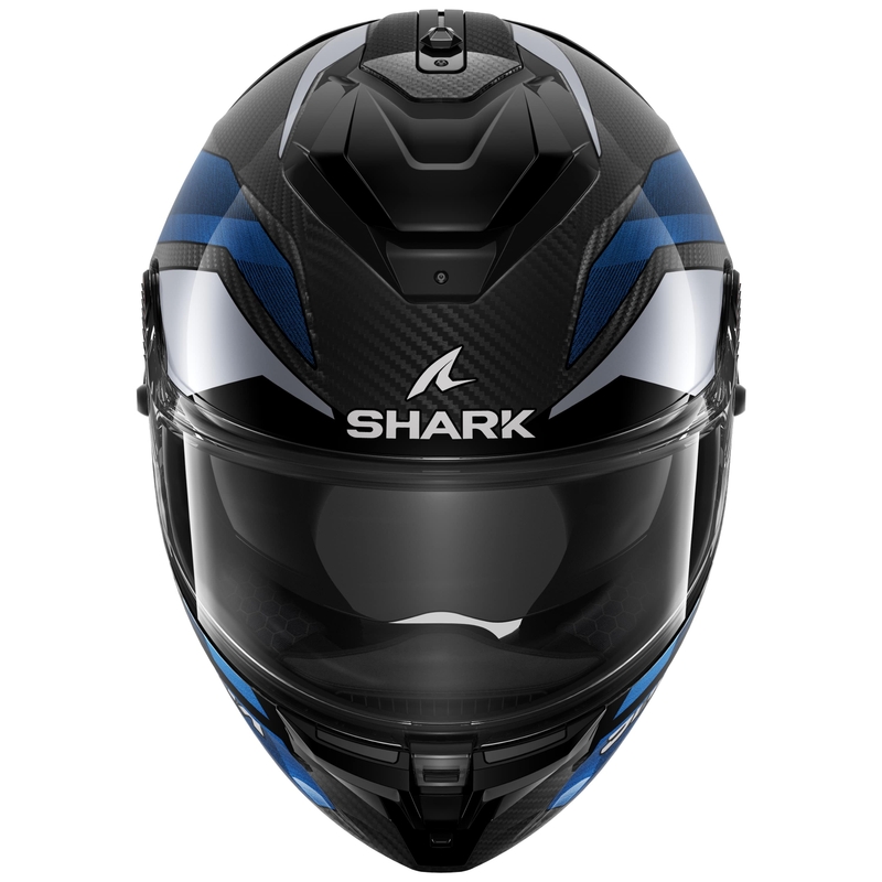 Integrálna prilba na motocykel SHARK SPARTAN GT PRO Carbon Ritmo čierno-modrá