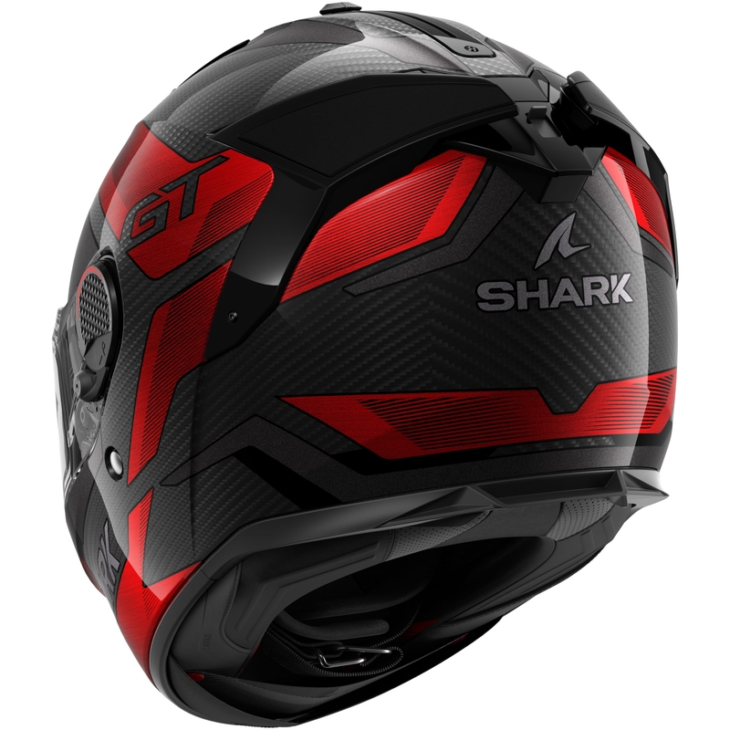 Integrálna prilba na motocykel SHARK SPARTAN GT PRO Carbon Ritmo čierno-červená