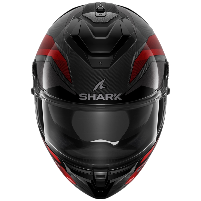 Integrálna prilba na motocykel SHARK SPARTAN GT PRO Carbon Ritmo čierno-červená