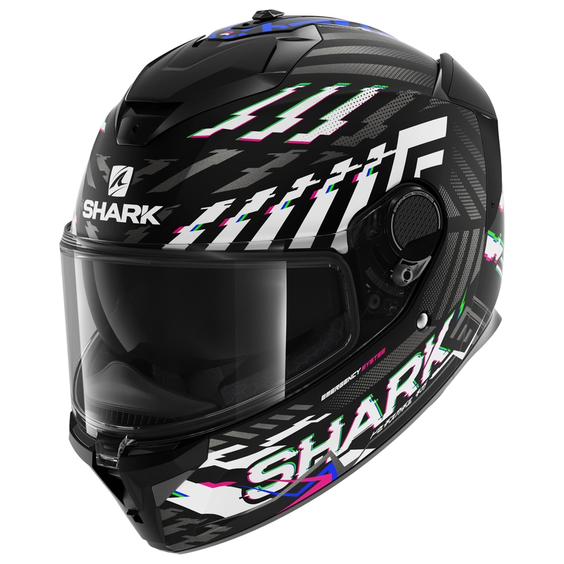 Integrálna prilba na motocykel SHARK SPARTAN GT E-BRAKE čierno-bielo-antracitová