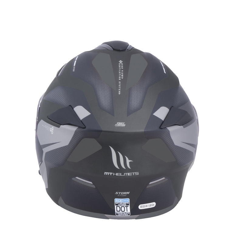 Vyklápacia prilba na motocykel MT Storm ST-ONE čierno-šedá - II. akosť