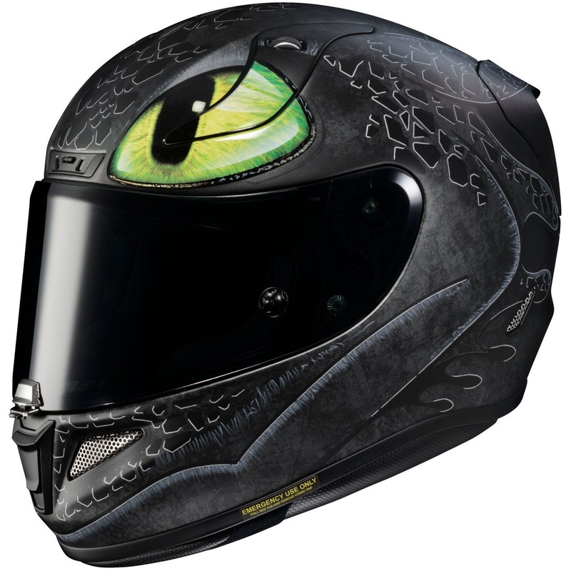 Integrálna prilba na motocykel HJC RPHA 11 Toothless MC4SF čierno-zelená
