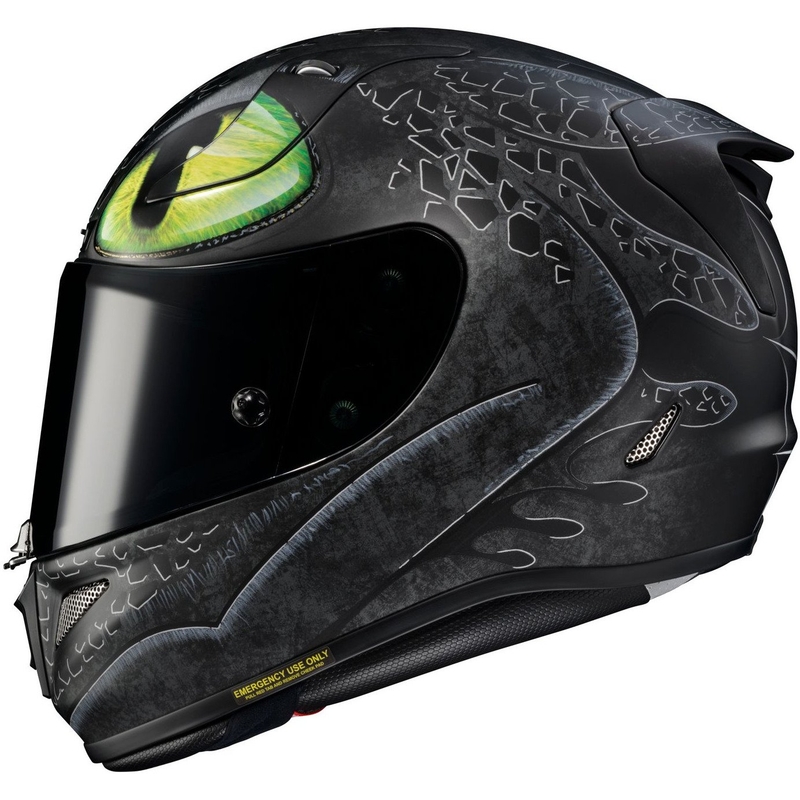 Integrálna prilba na motocykel HJC RPHA 11 Toothless MC4SF čierno-zelená
