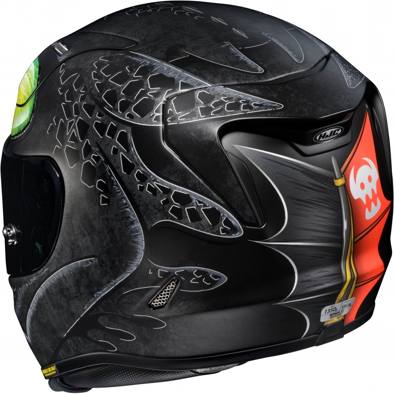 Integrálna prilba na motocykel HJC RPHA 11 Toothless MC4SF čierno-zelená