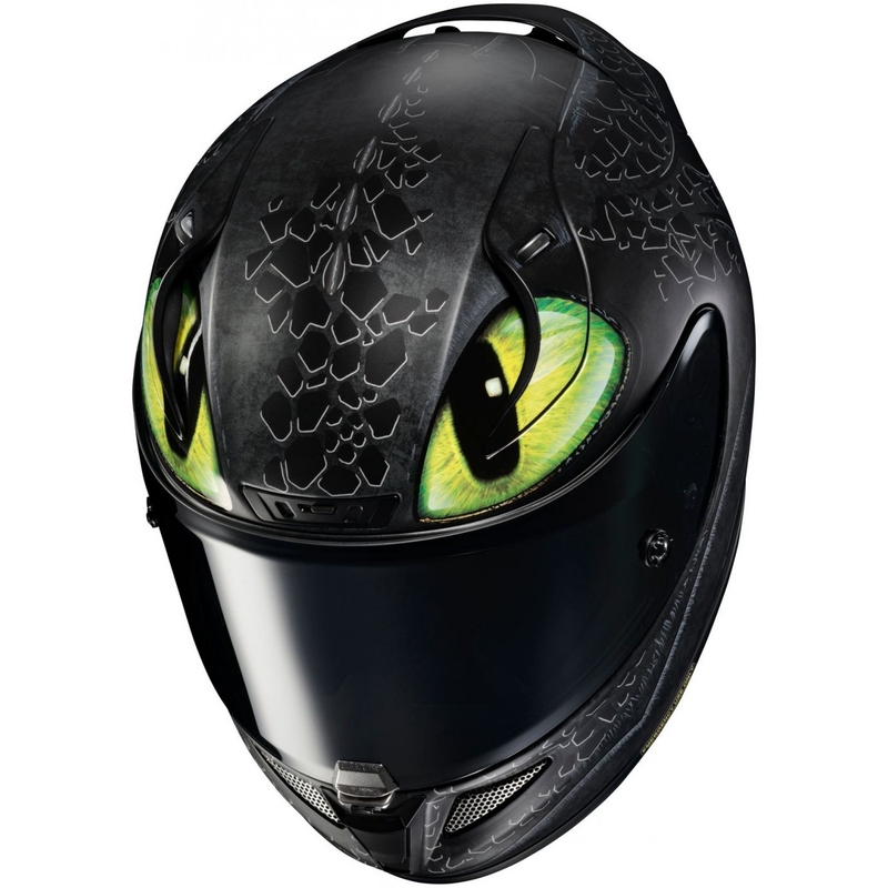 Integrálna prilba na motocykel HJC RPHA 11 Toothless MC4SF čierno-zelená