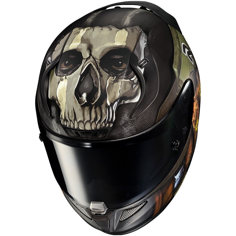 Integrálna prilba na motocykel HJC RPHA 11 Ghost Call Of Duty MC34SF čierno-hnedo-zelená výpredaj